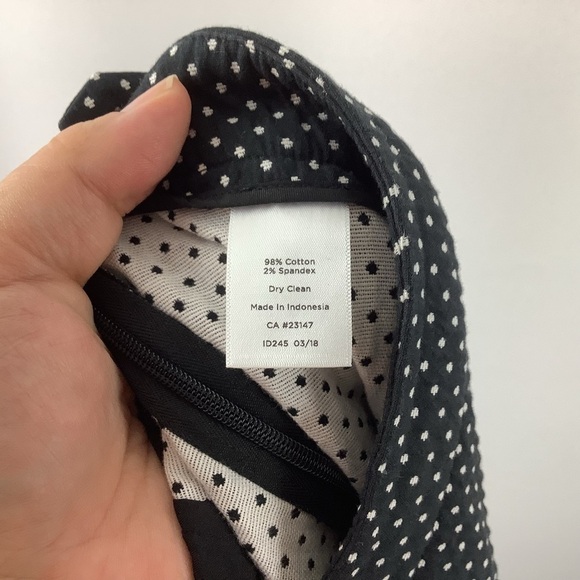 Talbots Chatham Ankle Black and White Polka Dot Pants - Picture 5 of 8